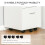 Vinsetto Vinsetto Mobile File Cabinet Lockable Documents Storage w/ 5 Wheels White 4