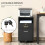 Vinsetto Vinsetto Mobile File Cabinet Lockable Documents Storage w/ 5 Wheels Black 3