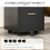 Vinsetto Vinsetto Mobile File Cabinet Lockable Documents Storage w/ 5 Wheels Black 4