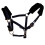 (Full, Black) Hy Faux Fur Padded Head Collar with Lead Rope 1