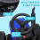 Homcom HOMCOM Ride On Tractor with Detachable Trailer, Remote Control, Music - Blue 5