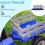 Homcom HOMCOM Ride On Tractor with Detachable Trailer, Remote Control, Music - Blue 3