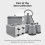 Tower Tower T10079GRY Sera Pyramid Kettle with Smoked Black Trim, 1.7L, 3KW, Grey 9