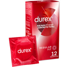 Durex Sensitive Total Contact Super Fine Condoms 12 u