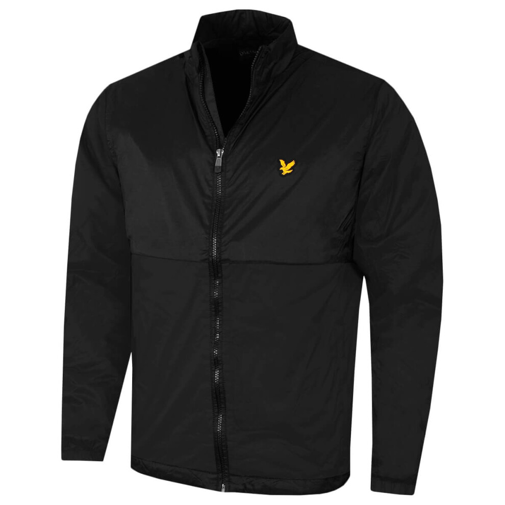 (M, Jet Black) Lyle & Scott Mens Windjammer Water Repellent Packable Jacket