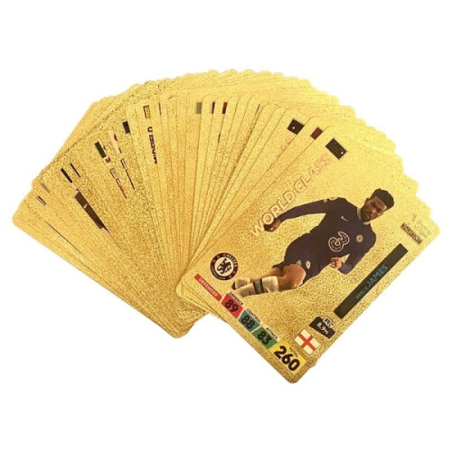 50pcs Αστεία ποδοσφαίρου χρυσές κάρτες παιδικά παιχνίδια 2