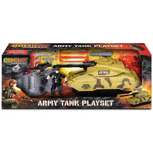 Kandy Toys Combat Mission Army Tank Playset