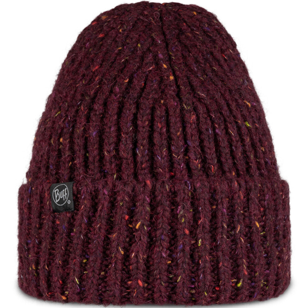 (One Size, Dahlia) Buff Unisex Knitted Fleece Lined Warm Winter Beanie Hat