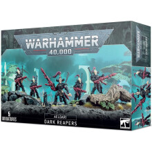 Warhammer 40,000 Aeldari Dark Reapers: Exarch with Reaper Launcher — Shuriken Cannon, Missile or Tempest Launcher; 82 plastic parts, bases included