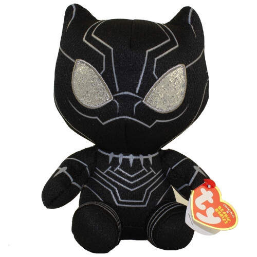 Ty Ty Beanie Babies Marvel Comics Black Panther Soft Toy