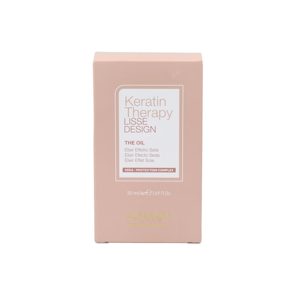 Alfaparf Milano Keratin Therapy Lisse Design The Oil 50ml Silky & Soft Hair - Image 3