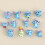 12 peças de figuras e ornamentos Stitch however 7