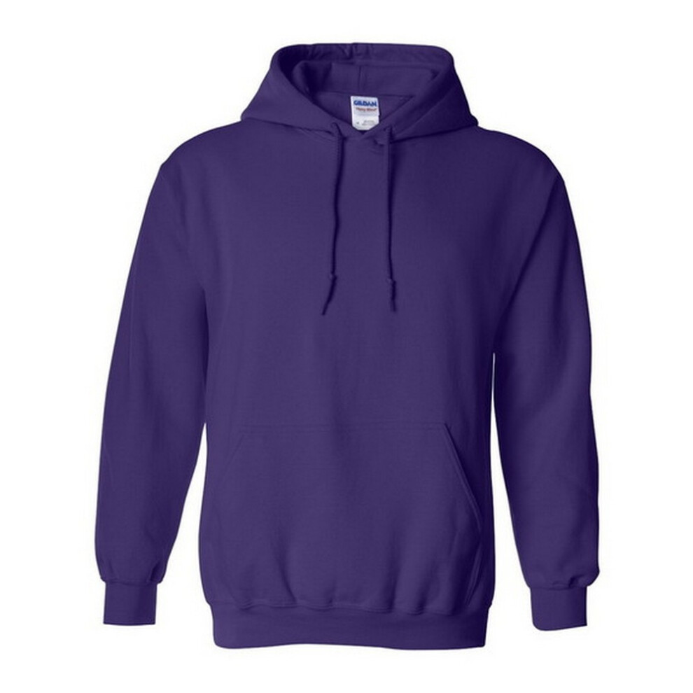 (2XL, Purple) Gildan Heavy Blend Adult Unisex Hooded Sweatshirt / Hoodie