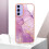 (Light Violet) Case For Samsung Galaxy A15 5G Marble Pattern Protection Slim TPU Soft Bumper 2