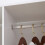 Homcom HOMCOM Mobile Double Open Wardrobe w/ Clothes Hanging Rail Colthing White 7