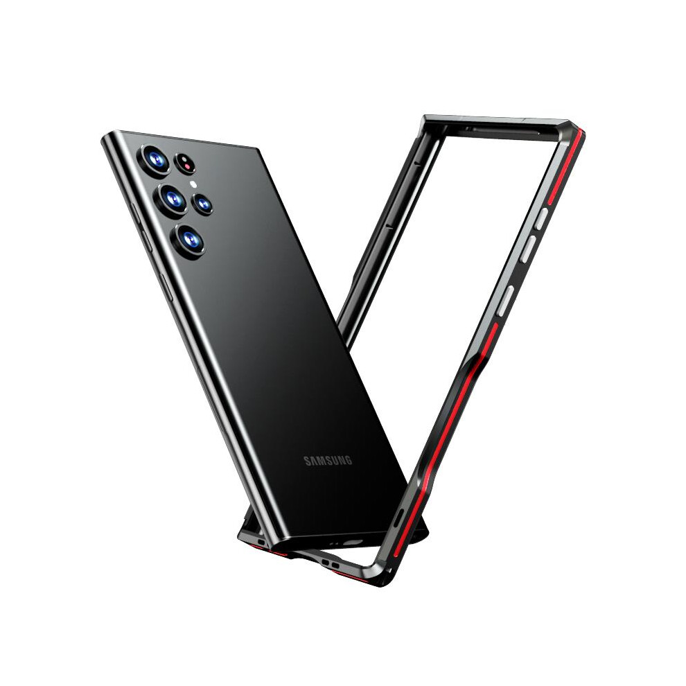 (Red) Case For Samsung Galaxy S21+/S21 Plus Military Grade Drop Protection Cover Kumwum Armor Phone Heavy Duty Hybrid Metal Bumper Built-In Silicone Red 764762585365