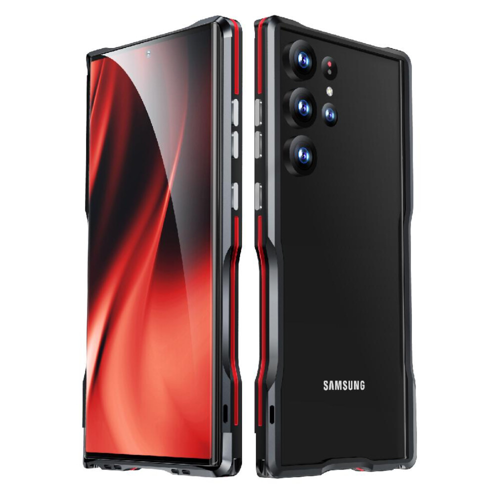 (Red) Case For Samsung Galaxy S23 Ultra 5G Kumwum Armor Phone Heavy Duty Hybrid Metal Bumper Built-In Silicone Shockproof Dustproof Military Grade Dro Red 764762585457