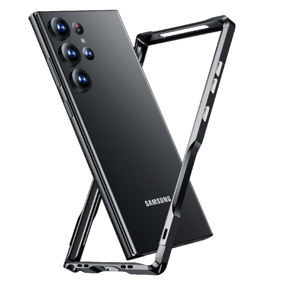 (Black) Case For Samsung Galaxy S24 Ultra 5G Kumwum Armor Phone Built-In Silicone Shockproof Dustproof Military Grade Drop Protection Cover Heavy Duty Black 764762585495