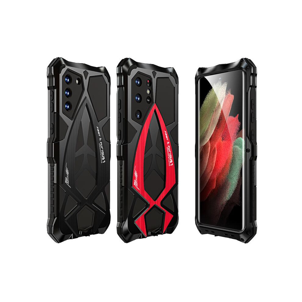 (Red) Case For Samsung Galaxy S21+/S21+Plus Built-In Silicone Shockproof Dustproof Military Grade Drop Protection Cover Kumwum Armor Phone Heavy Duty Red 764762585754