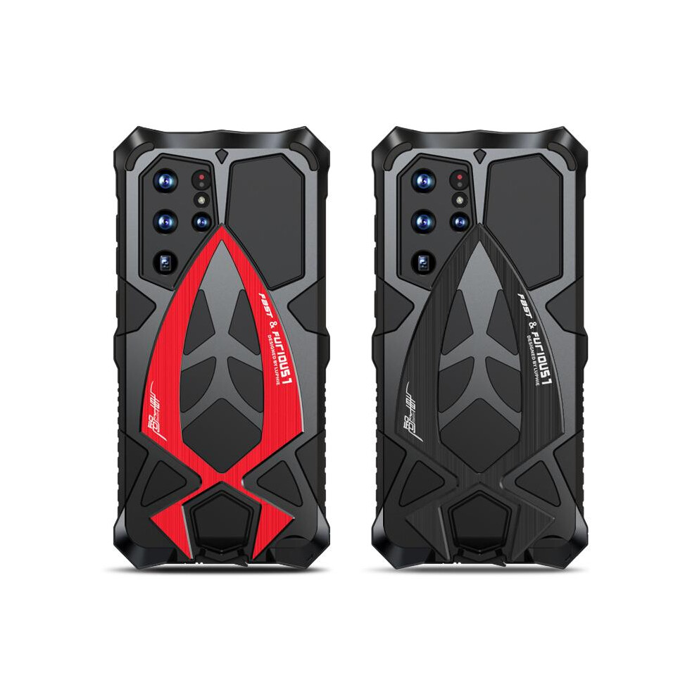 (Red) Case For Samsung Galaxy S22 Ultra 5G Kumwum Armor Phone Military Grade Drop Protection Cover Built-In Silicone Shockproof Dustproof Heavy Duty M Red 764762585778