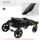 PawHut PawHut Foldable Dog Carriage w/ Universal Wheels, Shock Absorber - Grey 12