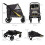 PawHut PawHut Foldable Dog Carriage w/ Universal Wheels, Shock Absorber - Grey 9