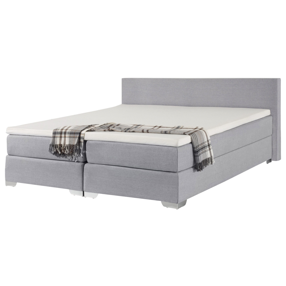 Divan Bed Fabric PRESIDENT 180 x 200 cm (EU Super King) Light Grey