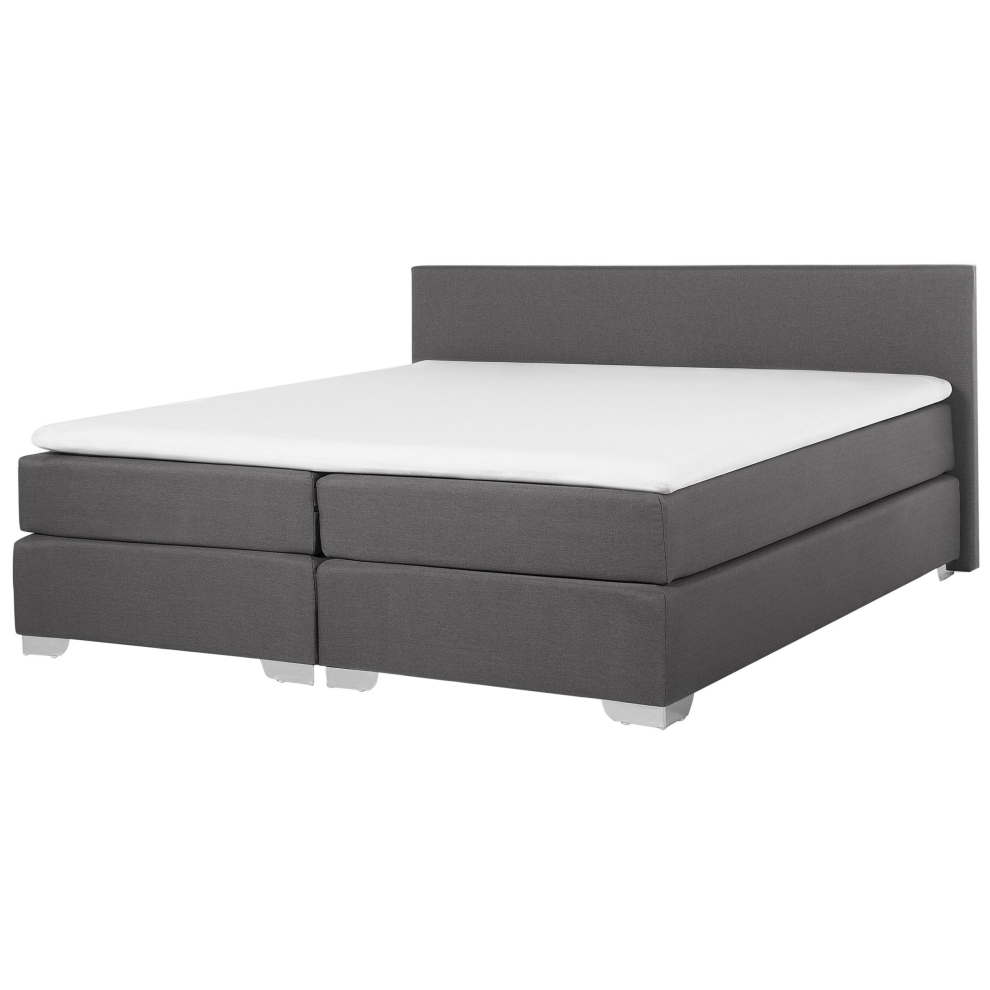 Divan Bed Fabric PRESIDENT 180 x 200 cm (EU Super King) Dark Grey