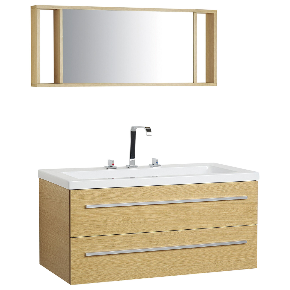Bathroom Vanity Set ALMERIA 101 cm Beige