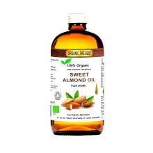 Organic The Best Sweet Almond Oil Cold Pressed Unrefined Certified 240ml