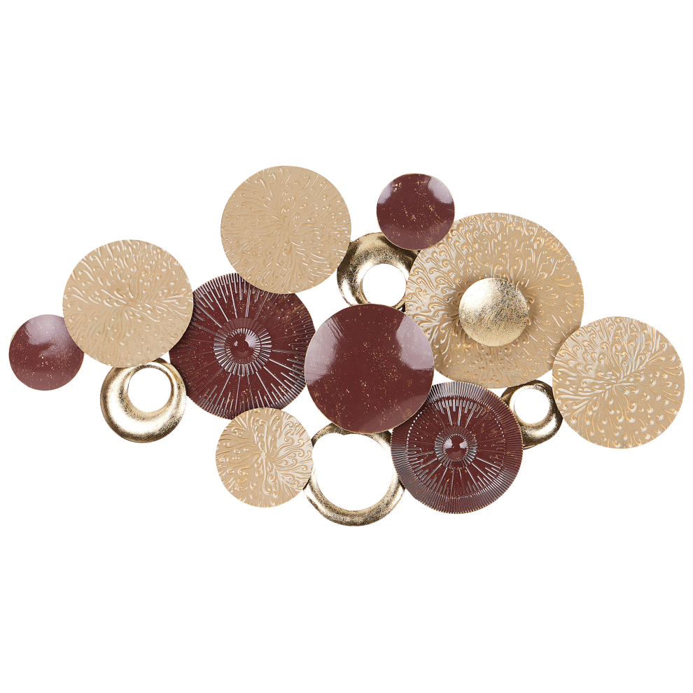 Wall Decor BROMINE Metal 69 cm Gold