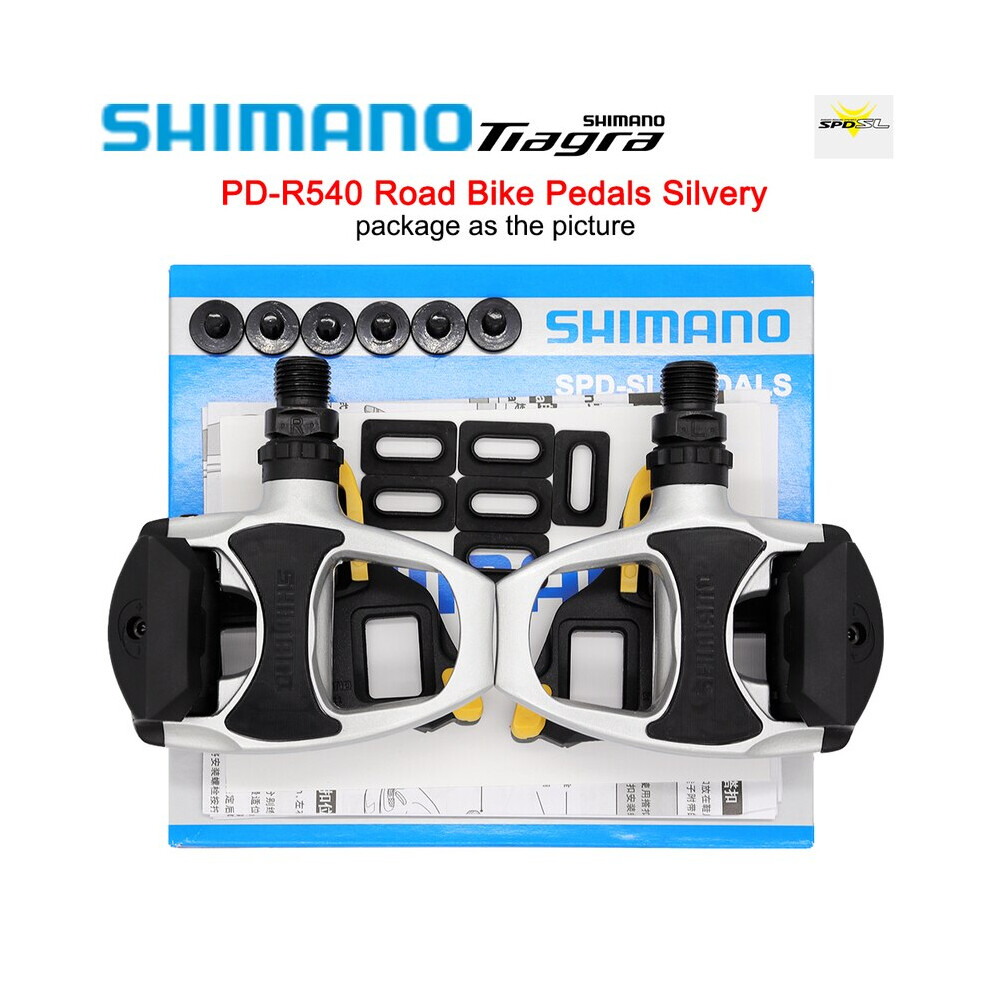 (R540-White) SHIMANO TIAGRA  PD-R540 Road Bikes Pedal Self-locking With SH11 Cleat