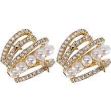 Lucpee Lymphatic Earrings, Lucpee Lymphatic Ear Cuff Fashion Oval Earrings White Onyx Earcuff