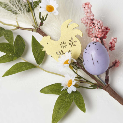 Homescapes Artificial Easter Egg Stem with Hen 2