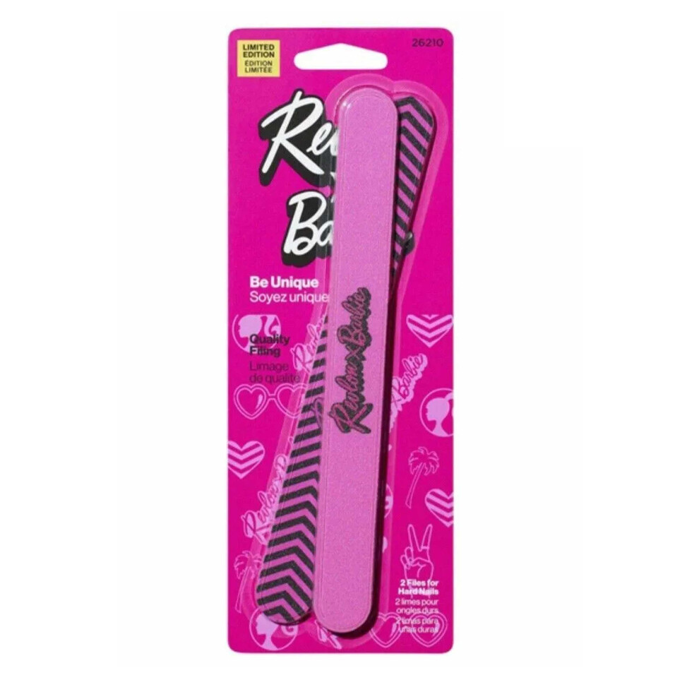 Revlon x Barbie Quality Nail Filing Boards for Hard Nails Pack of 2