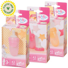 BABY born Bottle with Cap 3 assorted