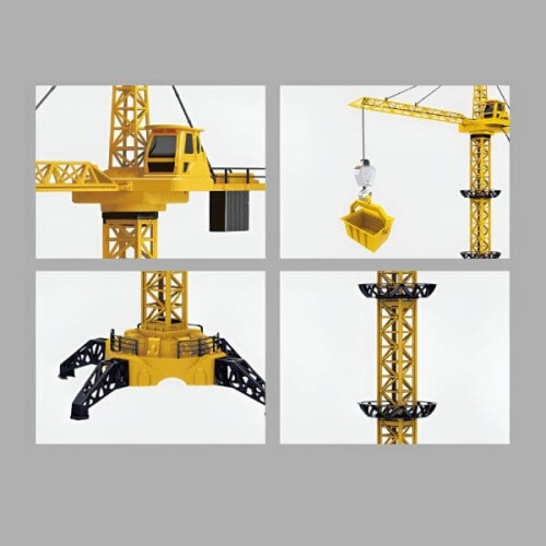 RLS 128cm Adjustable Height Wired Construction RC Toy Tower Crane With  Lights 1