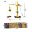 RLS 128cm Adjustable Height Wired Construction RC Toy Tower Crane With  Lights 7