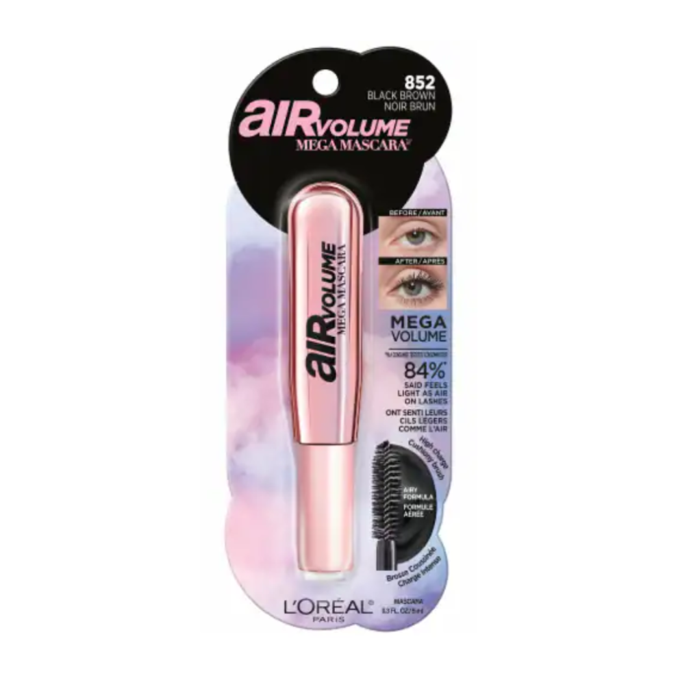 LâOrã©Al Paris Black/Brown L'oreal Paris Air Volume Mega Mascara 9Ml - 852