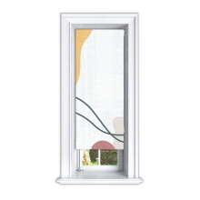 (60 cm Width x 160 cm Drop, Colour Block) Lister Cartwright Colour Block Blackout Roller Blinds Windows Blind Easy Fit Child Safety Included