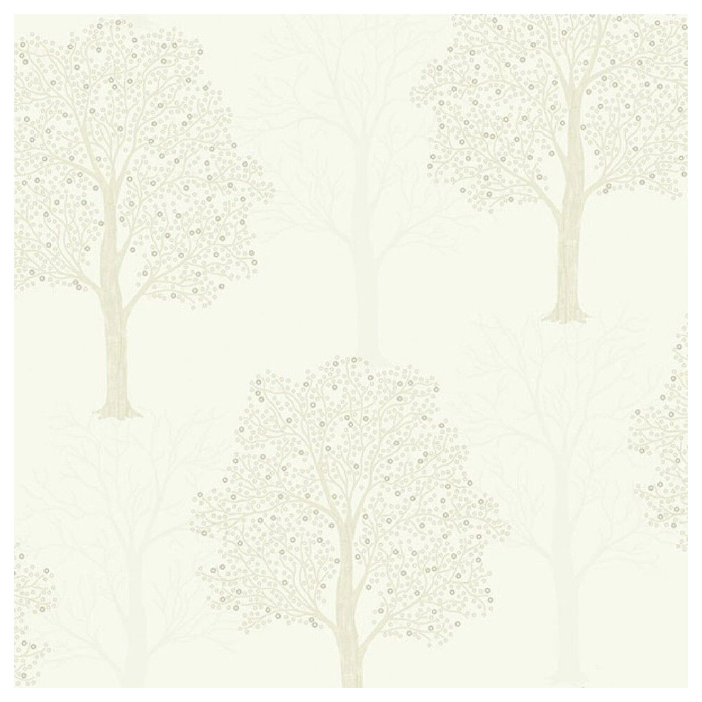 Holden Decor Opus Ornella Tree Texture Grey Glitter Wallpaper 35253 5022976352537