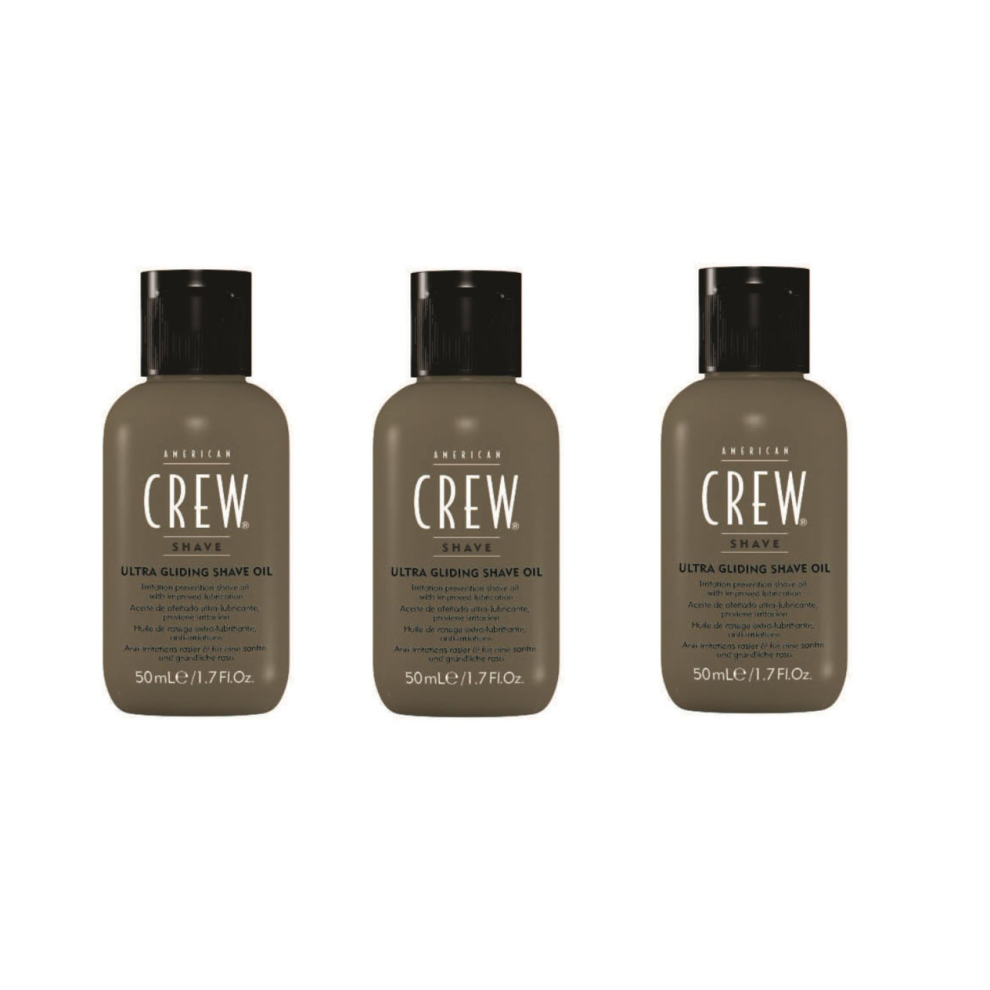 American Crew Ultra Glide Shave Oil 50ml x3