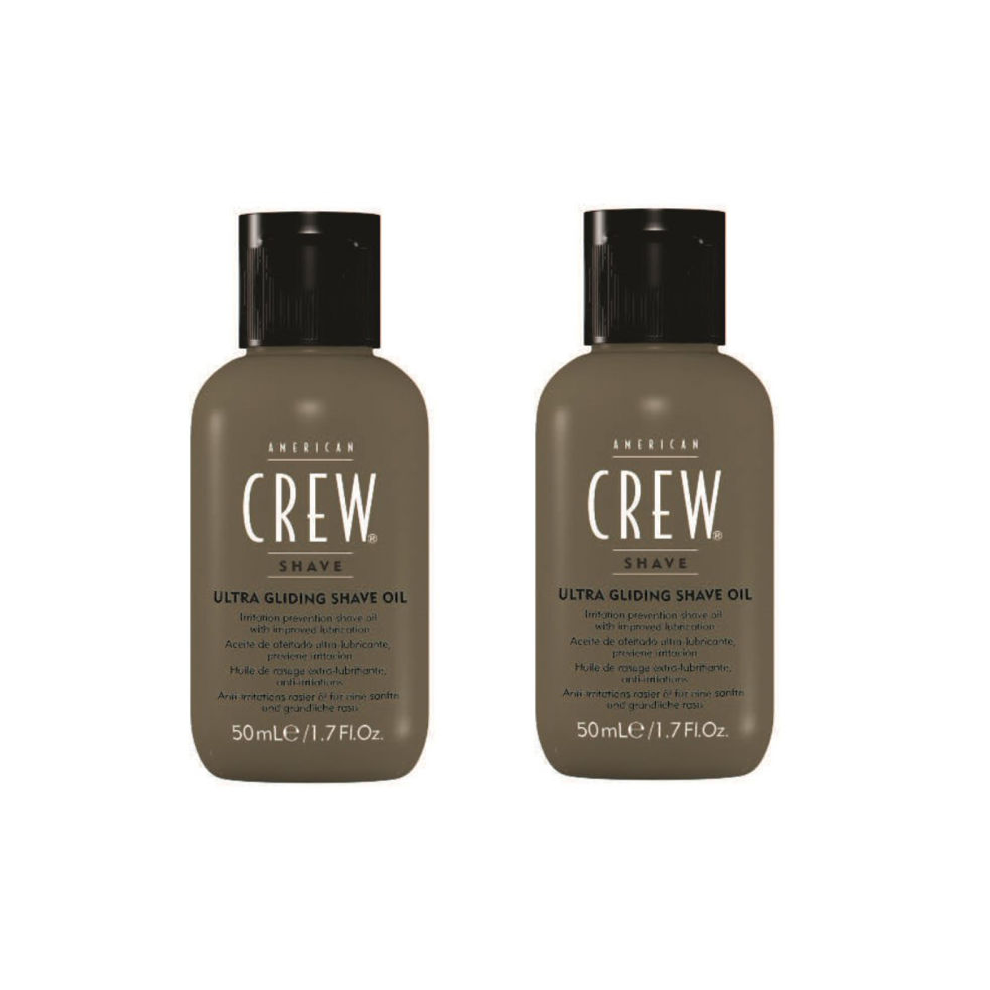 American Crew Ultra Glide Shave Oil 50ml x2