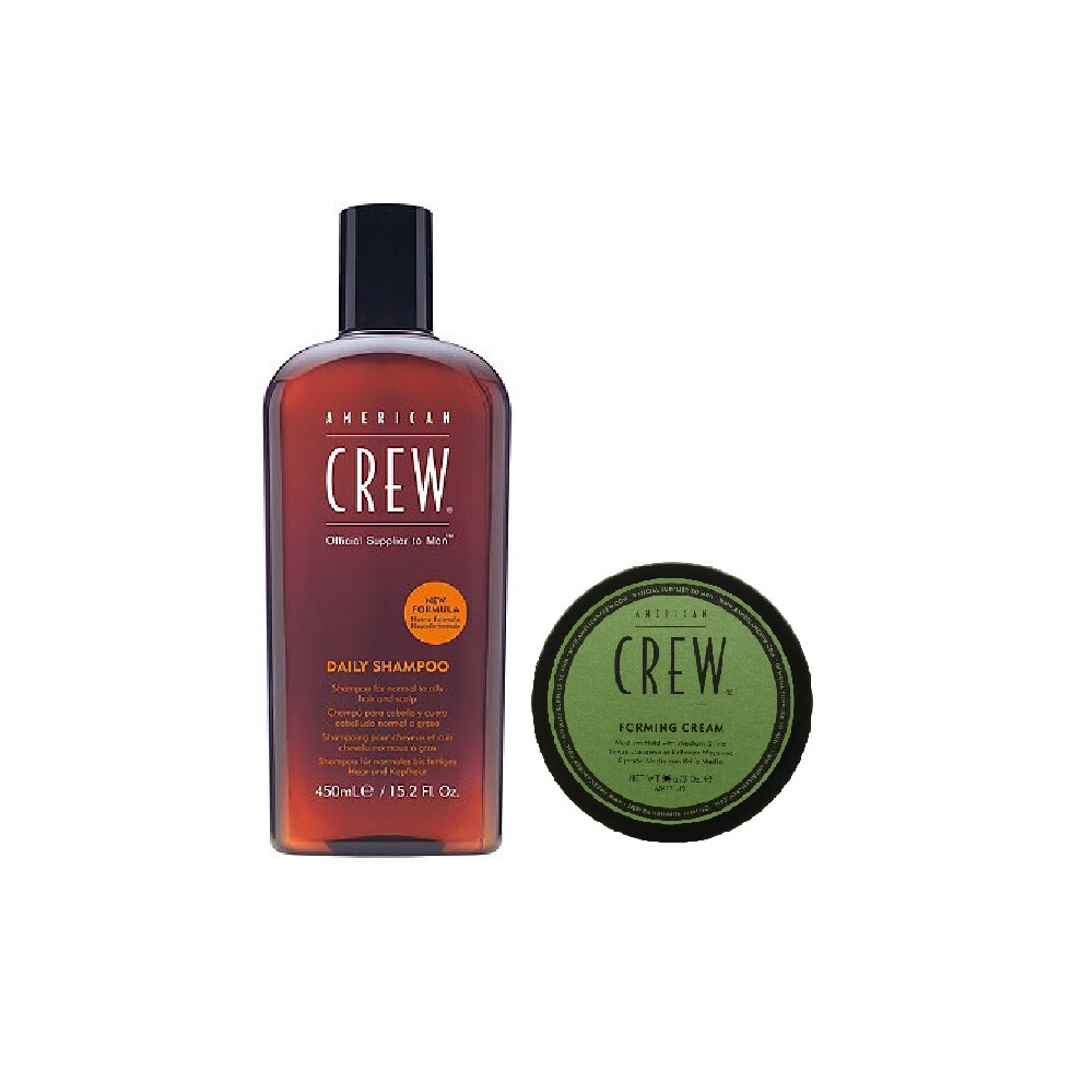 American Crew Daily Moisturizing Shampoo 450ml and Forming Cream 50g