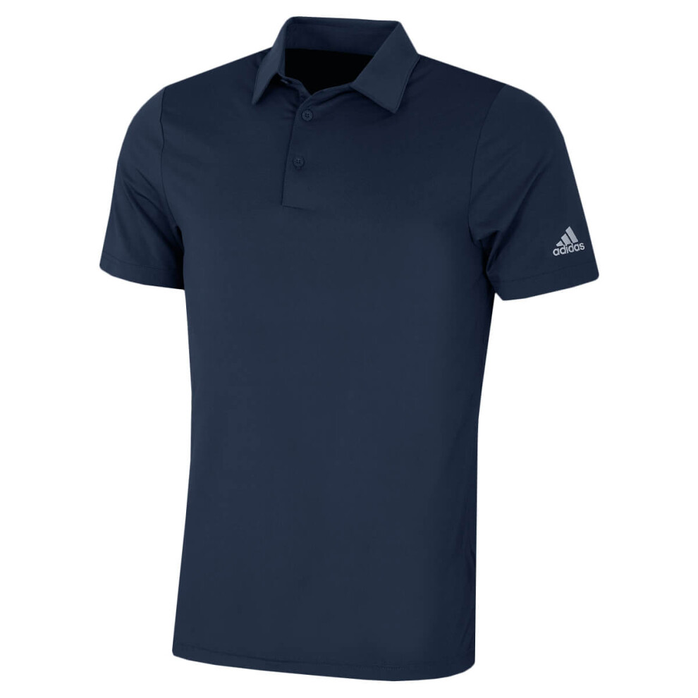 (S, Crew Navy) adidas Golf Mens 2021 Ultimate365 Solid Performance Stretch Polo Shirt