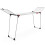 Vileda Vileda Infinity Flex Plus Extendable Clothes Airer, Indoor Clothes Drying Rack with upto 30m Drying Space, White/Black/Red 1