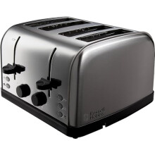 Russell Hobbs 4-Slice Toaster with Independent 2-Slice Operation, 1500W, Brushed Stainless Steel – Model 18790