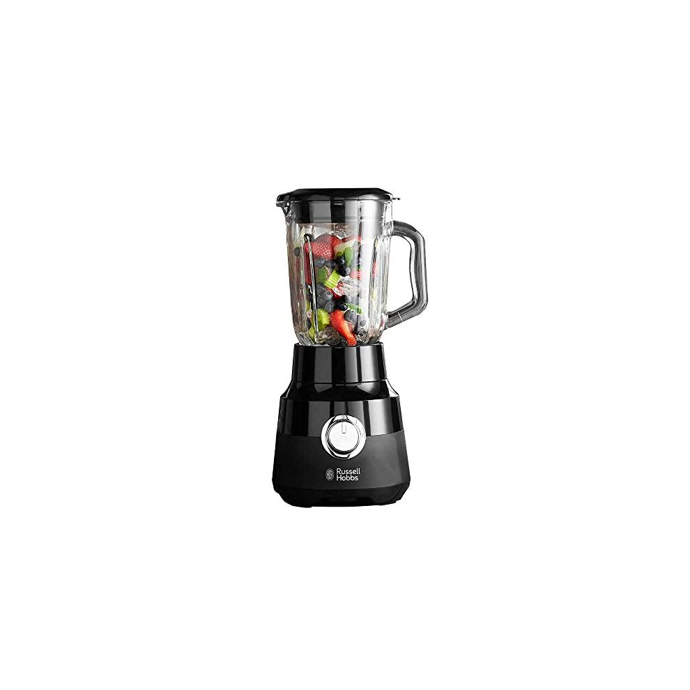 Russell Hobbs Desire Jug Blender, 1.5L Glass Jug, Make healthy soup/ smoothie/milkshake, 2 Speed Settings & Pulse, Removable Filler Cap, 650W, 24722