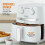 Tower Tower T17126WHT Vortx Air Fryer with Manual Controls, 1500W, 3.8L, White 5