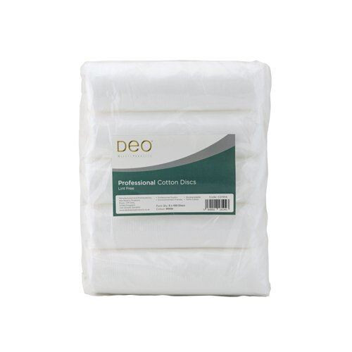 DEO Professional Cotton Pads - Βιοδιασπώμενα - Χωρίς χνούδι - 5 x 100 ανά συσκευασία